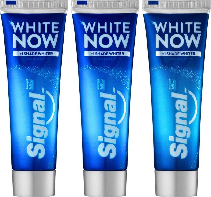 Signal White Now Instantly Whiter Teeth 1 Shade Whiter Tandpasta Whitening 3 x 75ml