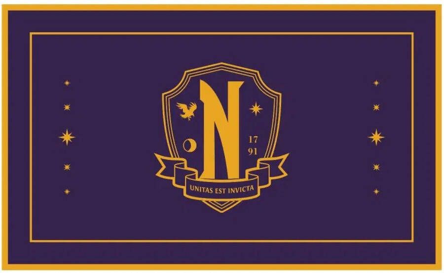 Sihir Dükkani Wednesday Deurmat Nevermore Academy 45x75cm