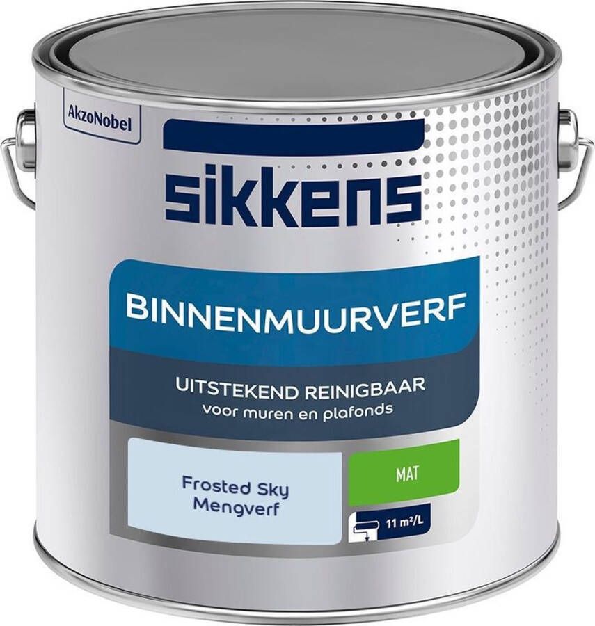 Sikkens Binnen Muurverf Mengkleur Frosted Sky 2 5 Liter