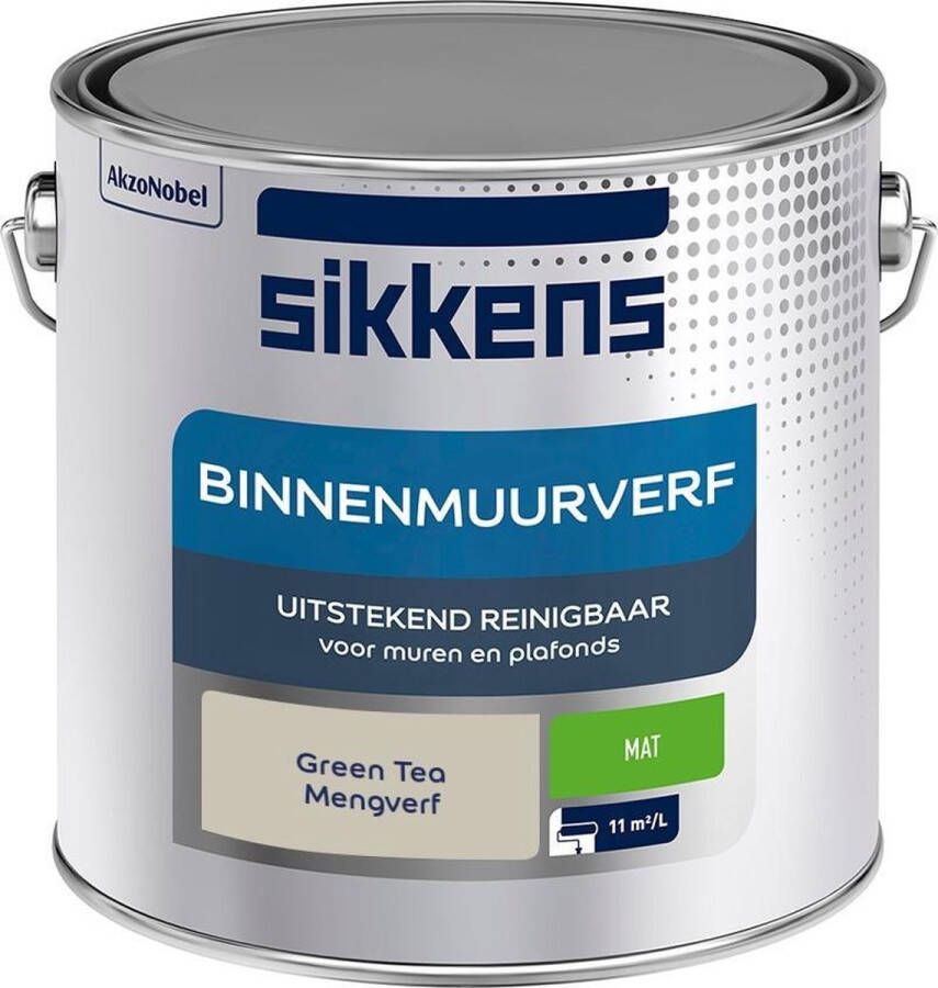 Sikkens Binnen Muurverf Mengkleur Green Tea 2 5 Liter