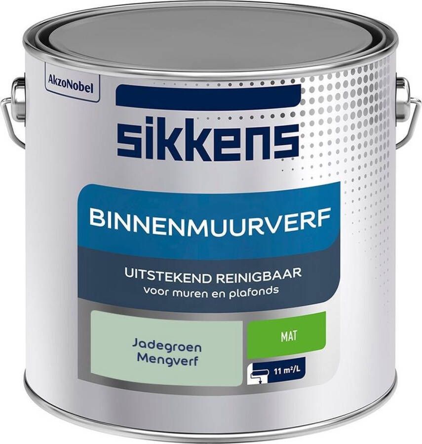 Sikkens Binnen Muurverf Mengkleur Jadegroen 2 5 Liter