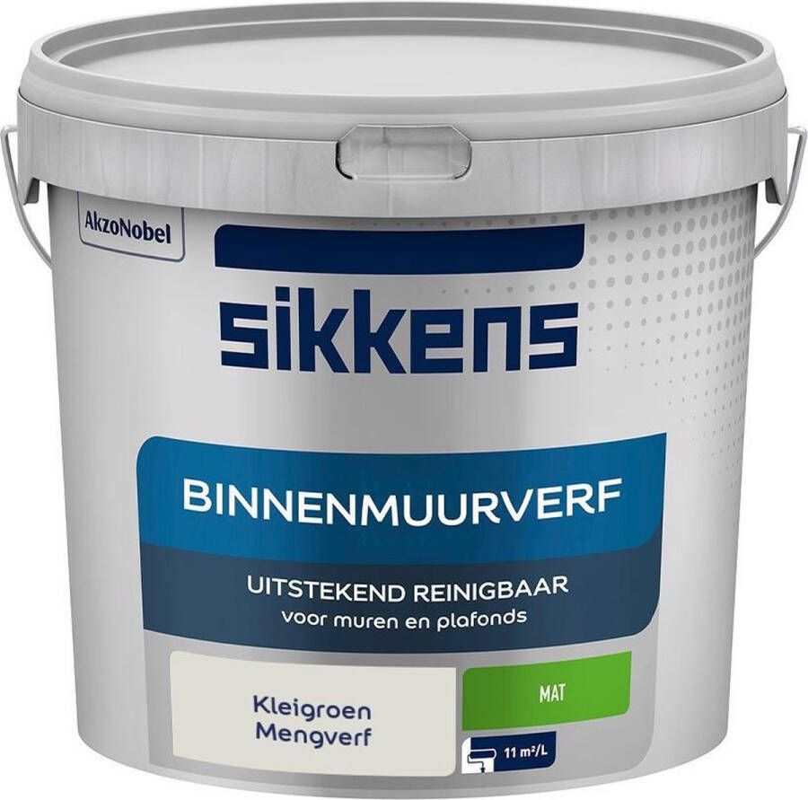 Sikkens Binnen Muurverf Mengkleur Kleigroen 5 Liter