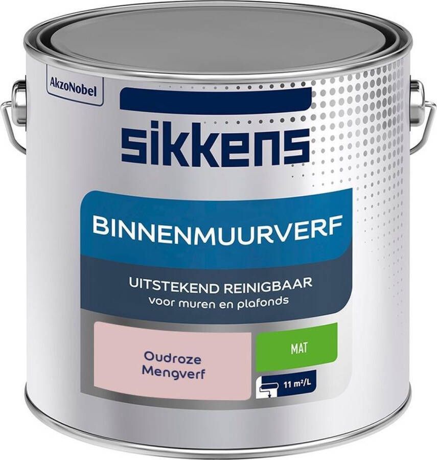 Sikkens Binnen Muurverf Mengkleur Oudroze 2 5 liter