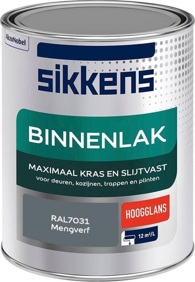 Sikkens Binnenlak Verf Hoogglans Mengkleur RAL7031 1 liter