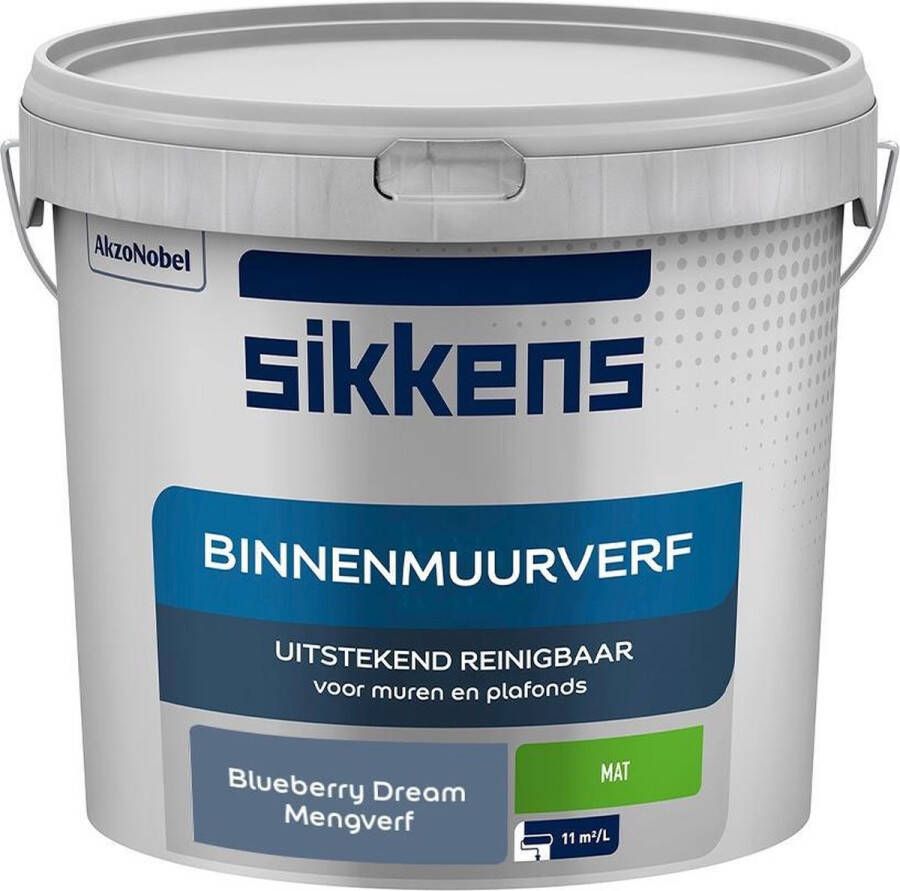 Sikkens Binnenmuurverf Muurverf Mengkleur Blueberry Dream 5 Liter