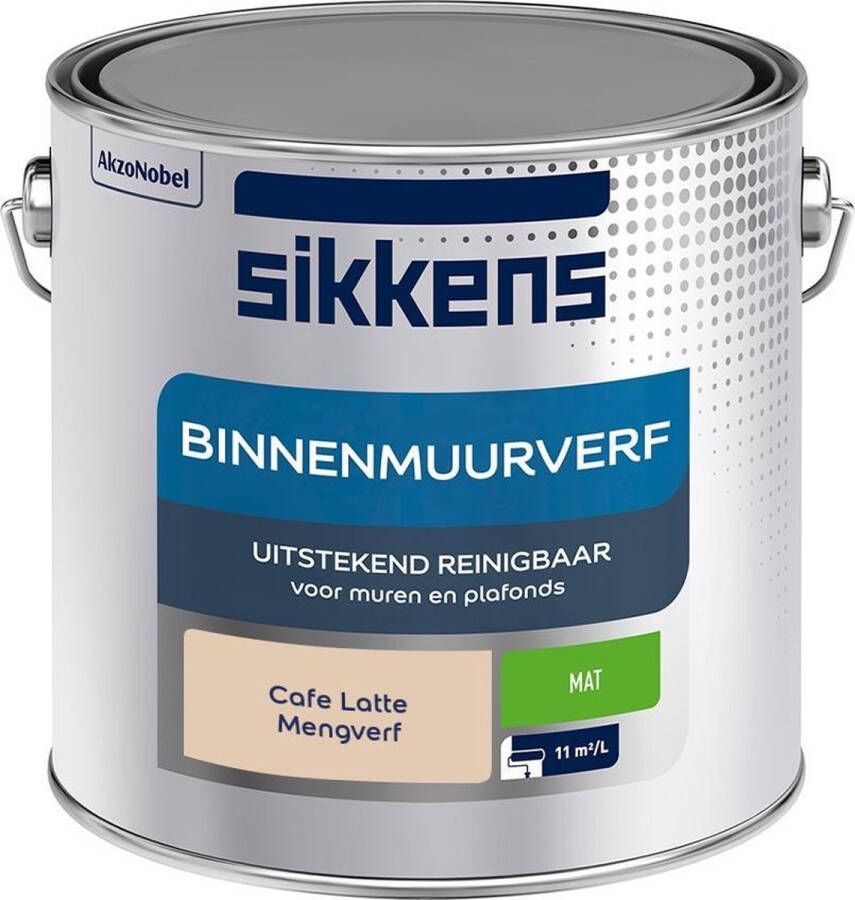 Sikkens Binnenmuurverf Muurverf Mengkleur Cafe Latte 2 5 Liter