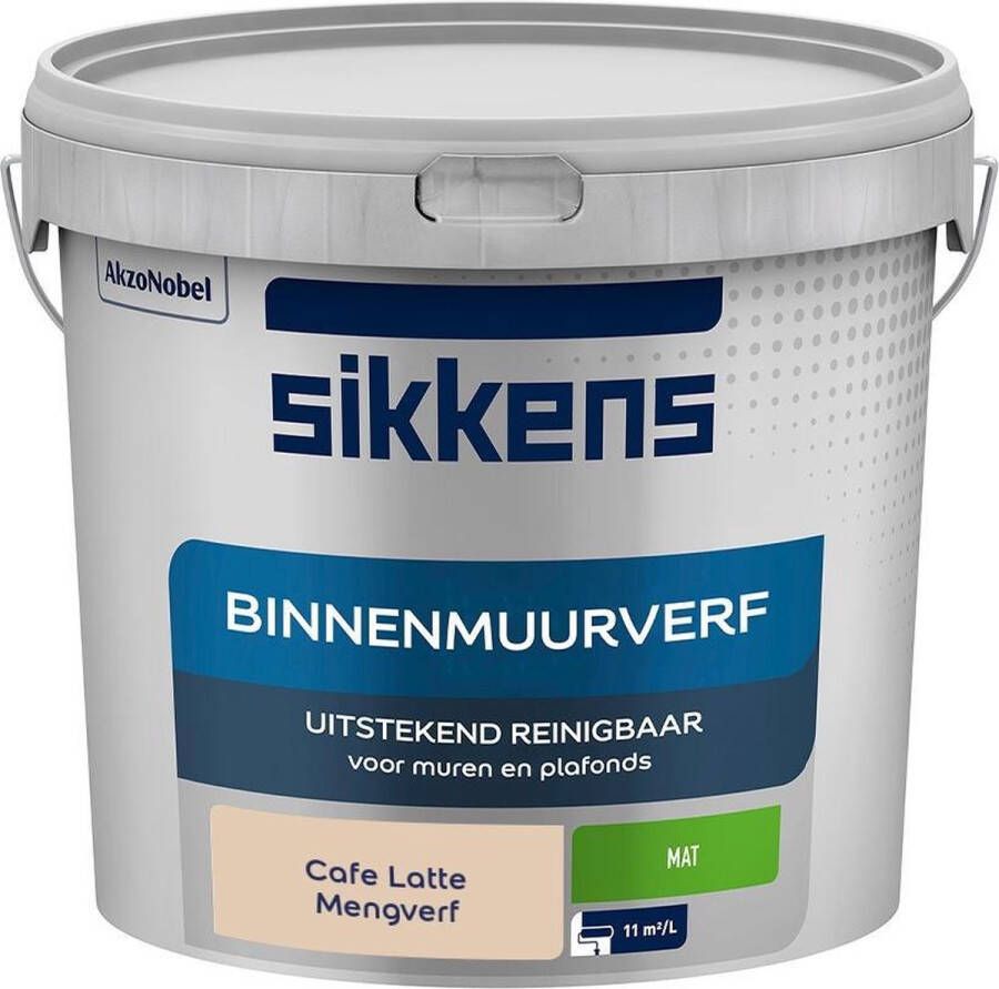 Sikkens Binnenmuurverf Muurverf Mengkleur Cafe Latte 5 Liter