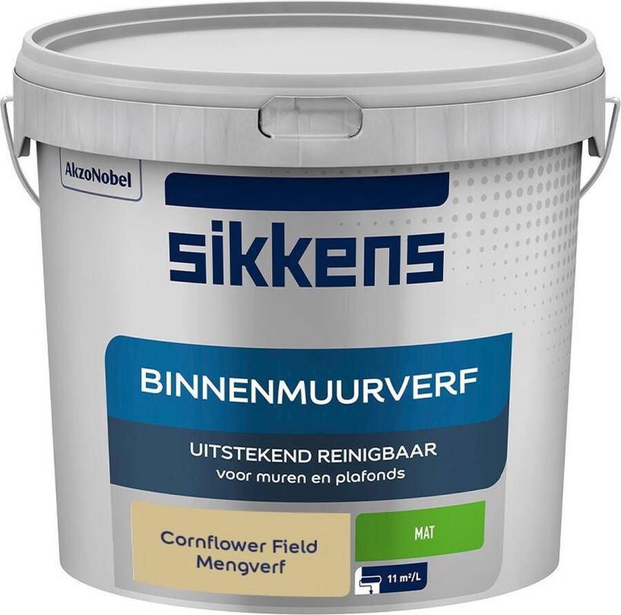 Sikkens Binnenmuurverf Muurverf Mengkleur Cornflower Field 5 Liter