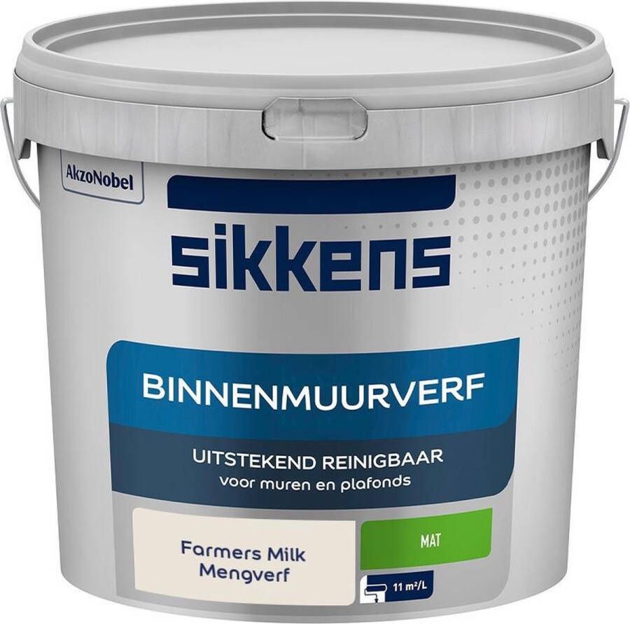 Sikkens Binnenmuurverf Muurverf Mengkleur Farmers Milk 5 Liter