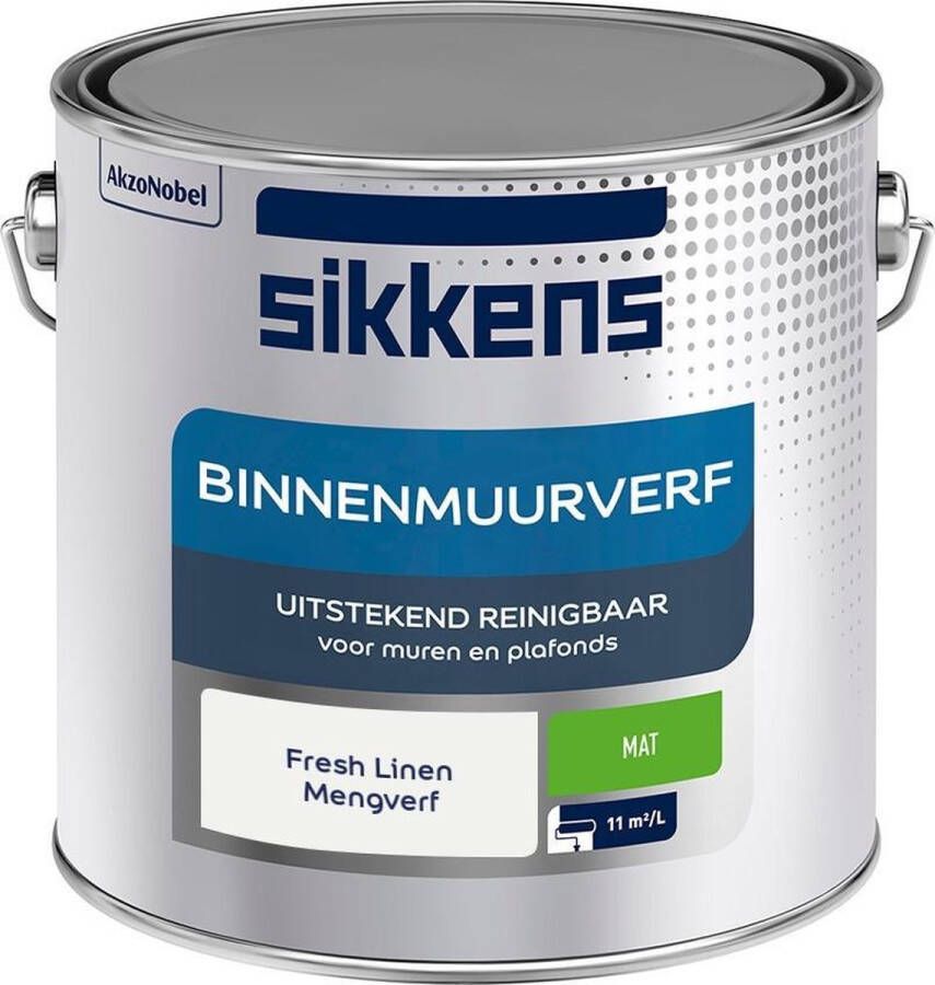 Sikkens Binnenmuurverf Muurverf Mengkleur Fresh Linen 2 5 Liter