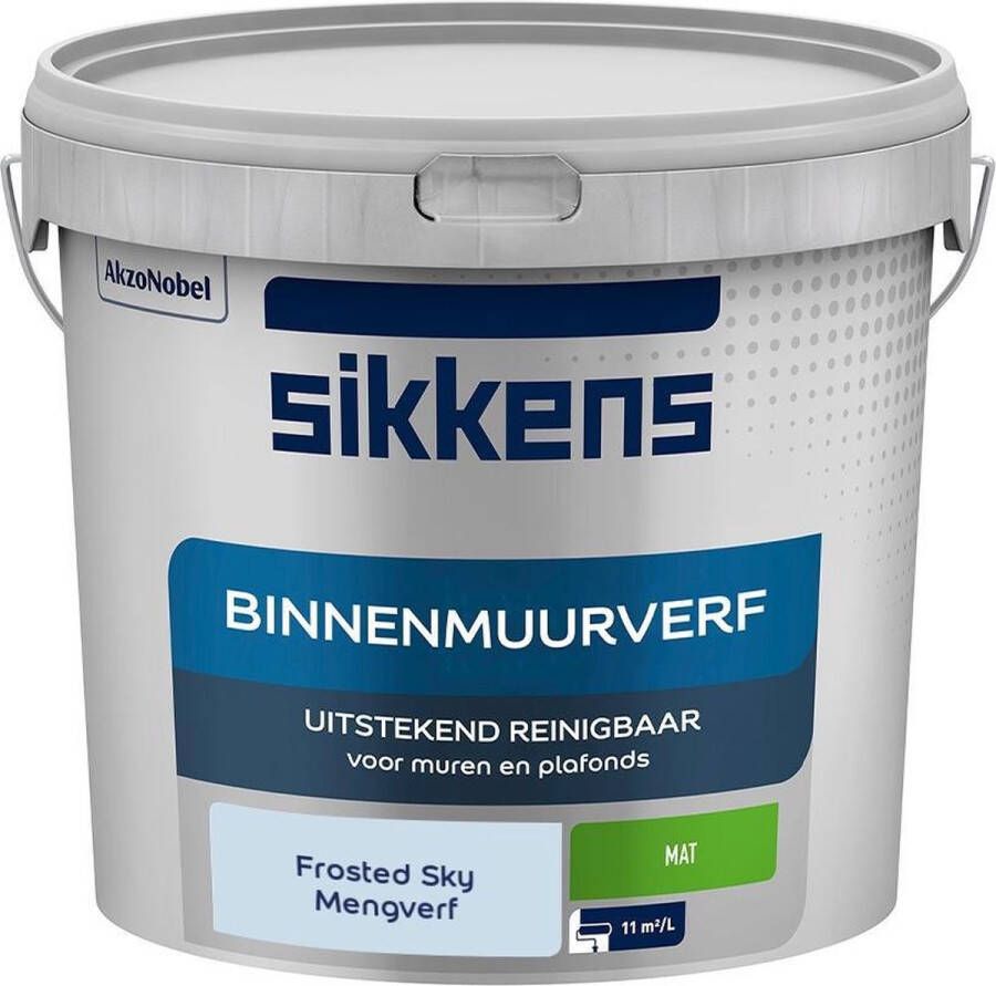 Sikkens Binnenmuurverf Muurverf Mengkleur Frosted Sky 5 Liter