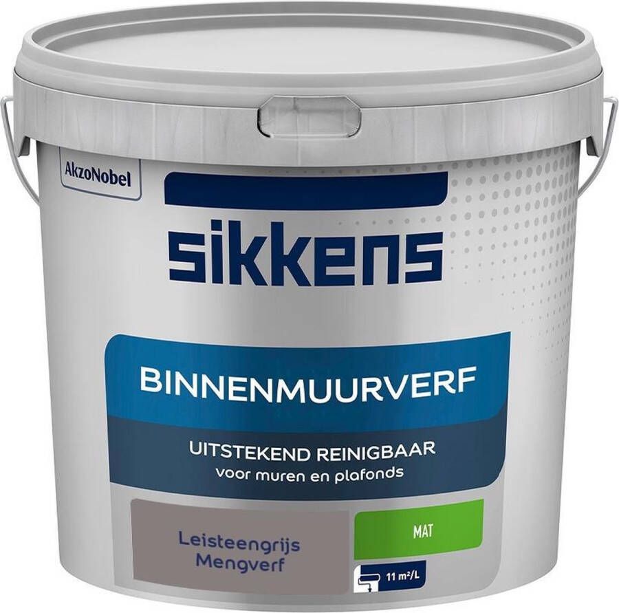 Sikkens Binnenmuurverf Muurverf Mengkleur Leisteengrijs 5 liter