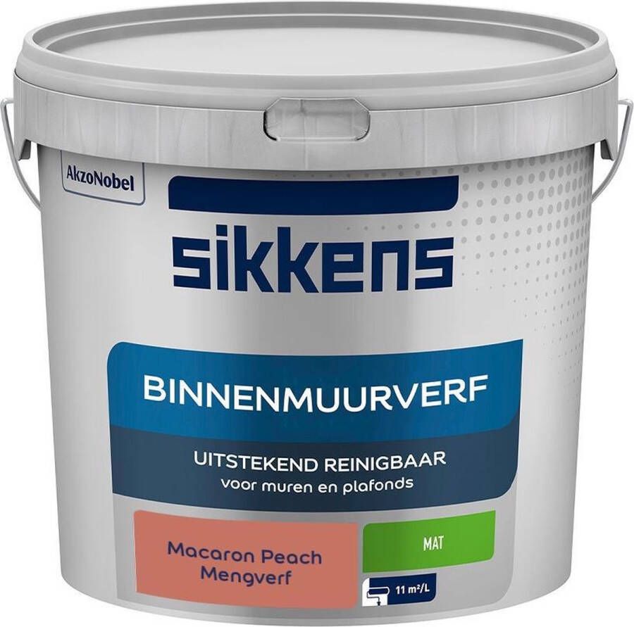 Sikkens Binnenmuurverf Muurverf Mengkleur Macaron Peach 5 Liter