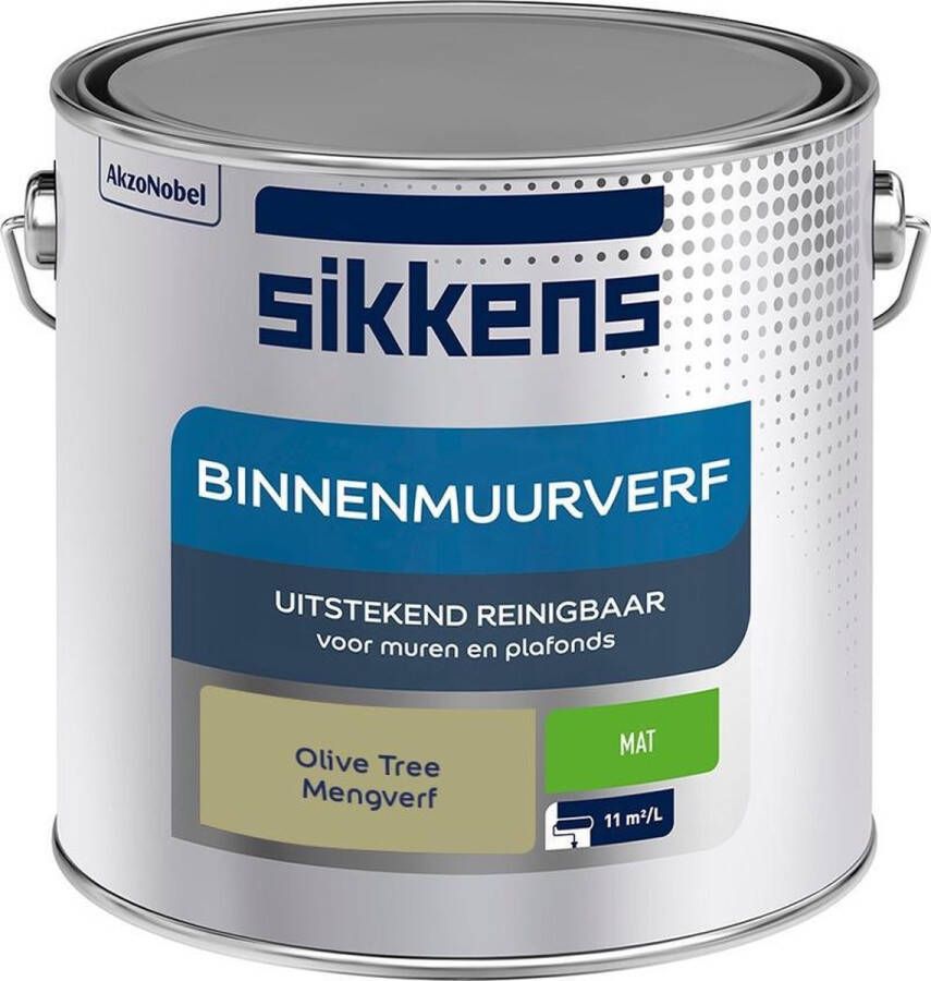 Sikkens Binnenmuurverf Muurverf Mengkleur Olive Tree 2 5 Liter