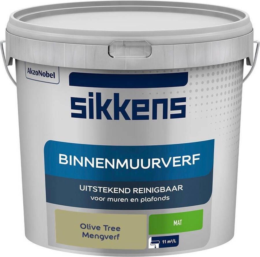 Sikkens Binnenmuurverf Muurverf Mengkleur Olive Tree 5 Liter