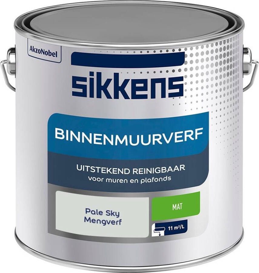 Sikkens Binnenmuurverf Muurverf Mengkleur Pale Sky 2 5 Liter