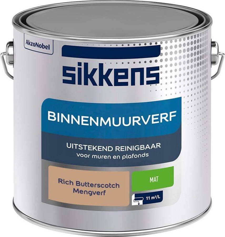 Sikkens Binnenmuurverf Muurverf Mengkleur Rich Butterscotch 2 5 Liter