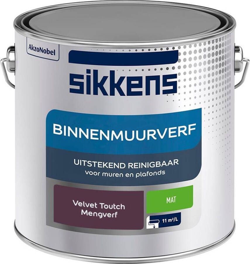 Sikkens Binnenmuurverf Muurverf Mengkleur Velvet Toutch 2 5 Liter