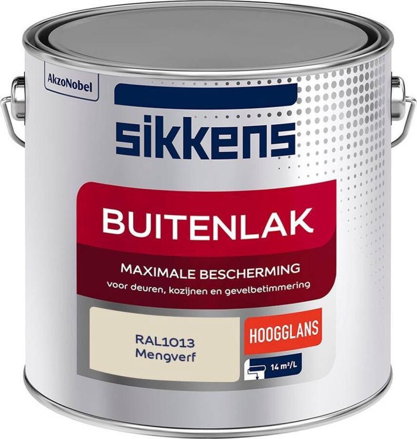 Sikkens Buitenlak Verf Hoogglans Mengkleur RAL1013 2 5 liter