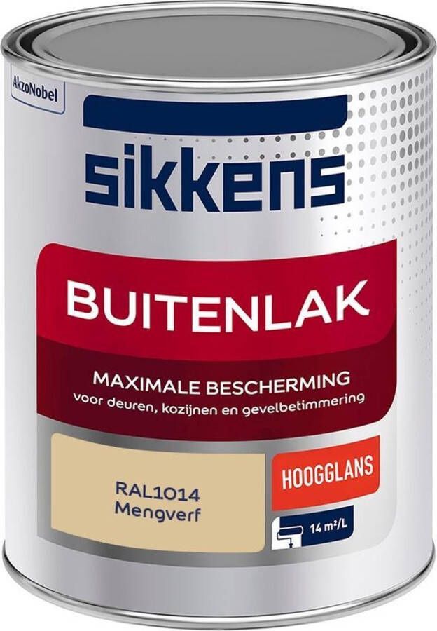 Sikkens Buitenlak Verf Hoogglans Mengkleur RAL1014 1 liter