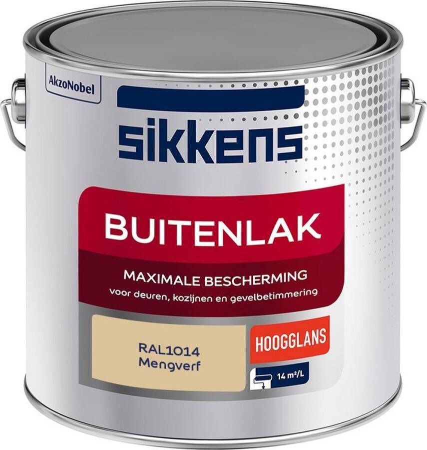 Sikkens Buitenlak Verf Hoogglans Mengkleur RAL1014 2 5 liter