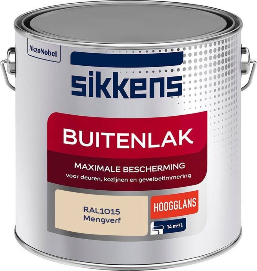 Sikkens Buitenlak Verf Hoogglans Mengkleur RAL1015 2 5 liter