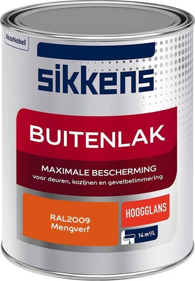 Sikkens Buitenlak Verf Hoogglans Mengkleur RAL2009 1 liter