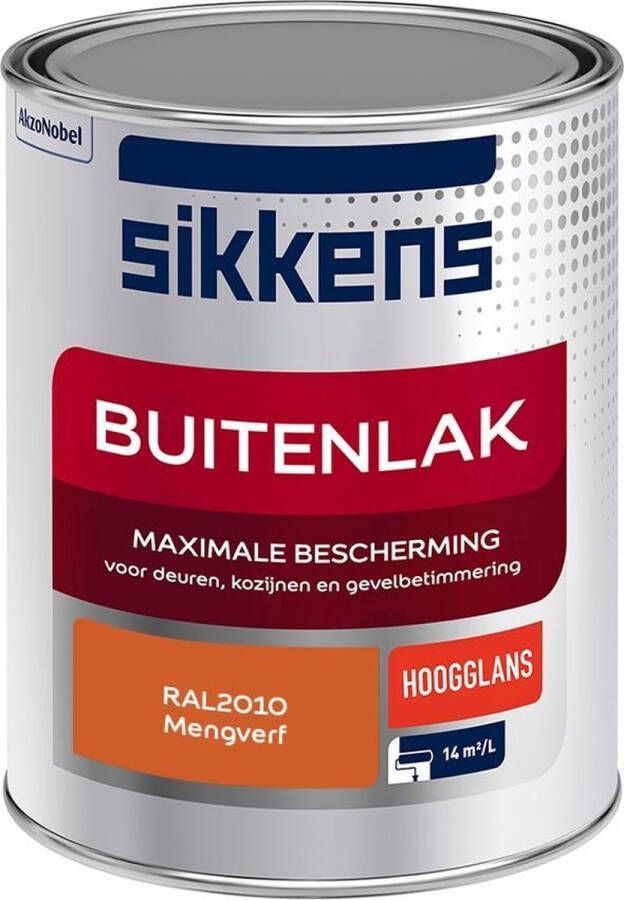 Sikkens Buitenlak Verf Hoogglans Mengkleur RAL2010 1 liter