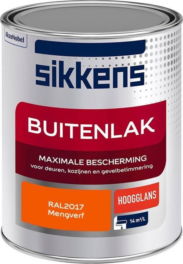 Sikkens Buitenlak Verf Hoogglans Mengkleur RAL2017 1 liter