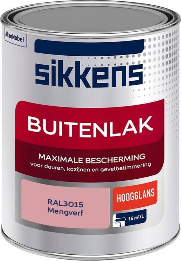 Sikkens Buitenlak Verf Hoogglans Mengkleur RAL3015 1 liter