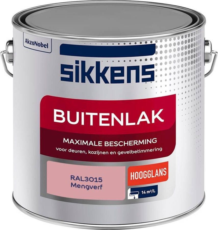 Sikkens Buitenlak Verf Hoogglans Mengkleur RAL3015 2 5 liter