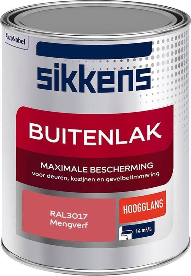 Sikkens Buitenlak Verf Hoogglans Mengkleur RAL3017 1 liter