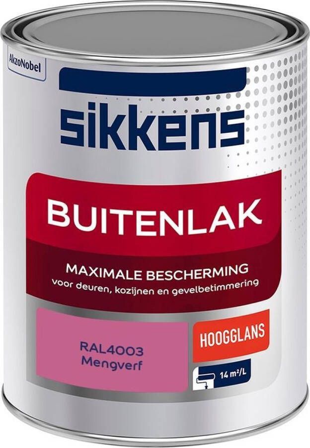 Sikkens Buitenlak Verf Hoogglans Mengkleur RAL4003 1 liter