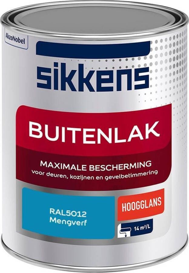 Sikkens Buitenlak Verf Hoogglans Mengkleur RAL5012 1 liter