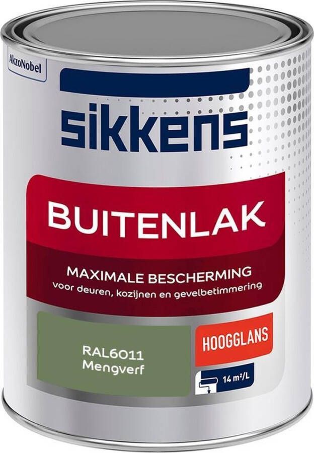 Sikkens Buitenlak Verf Hoogglans Mengkleur RAL6011 1 liter