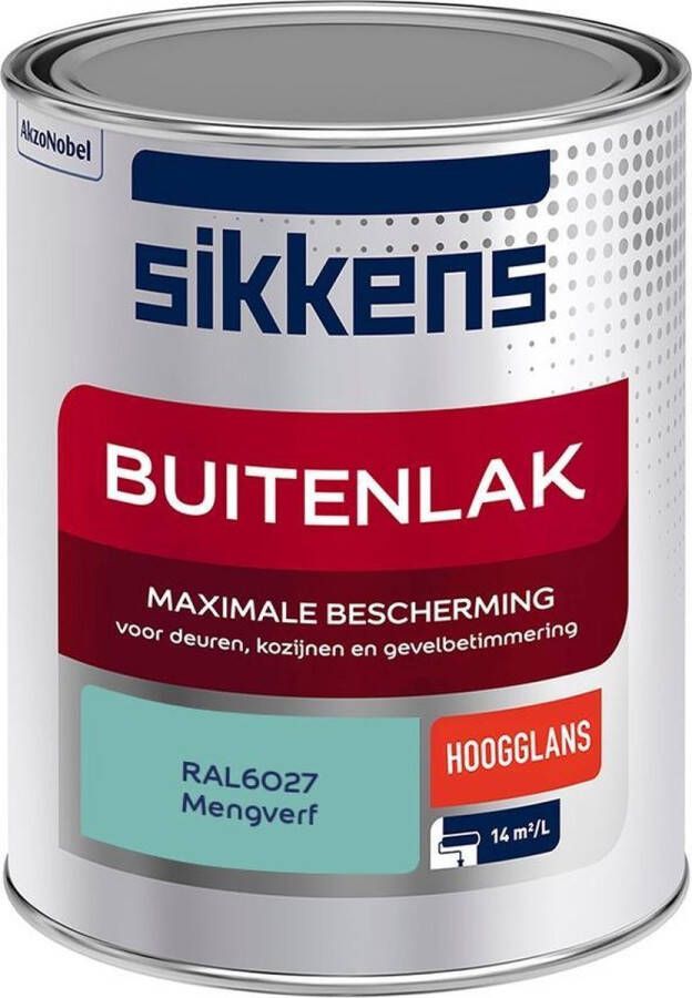 Sikkens Buitenlak Verf Hoogglans Mengkleur RAL6027 1 liter