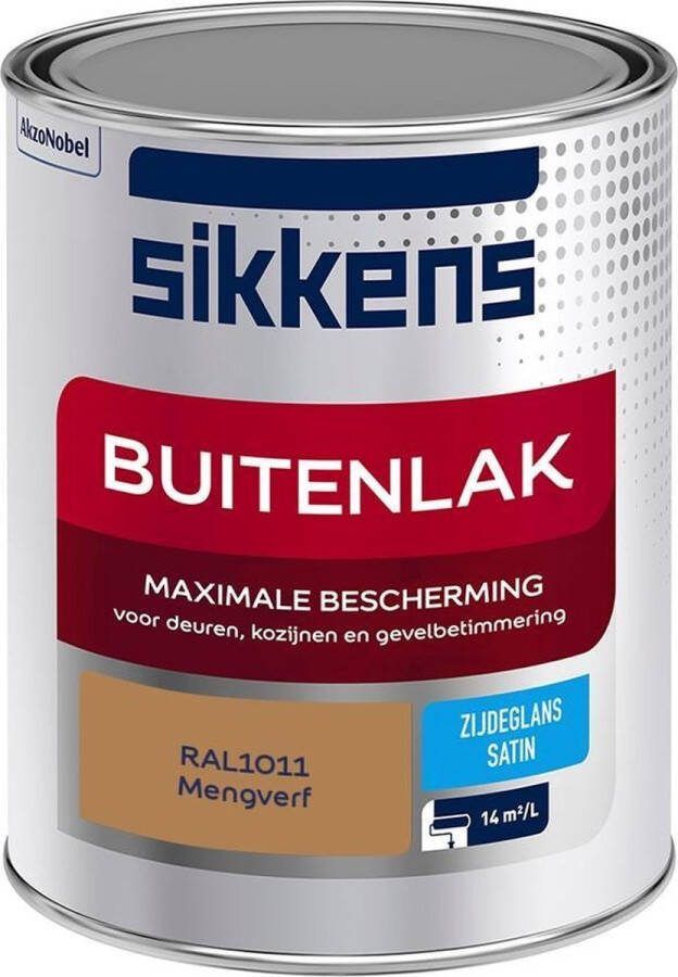 Sikkens Buitenlak Verf Zijdeglans Mengkleur RAL1011 1L