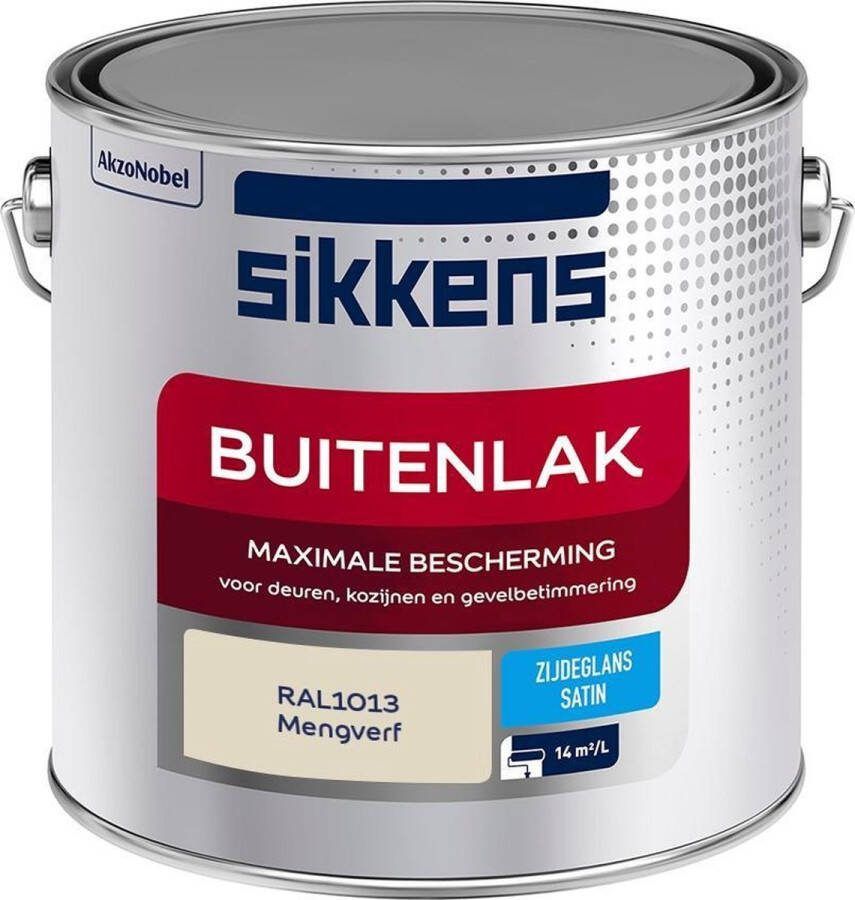 Sikkens Buitenlak Verf Zijdeglans Mengkleur RAL1013 2.5L