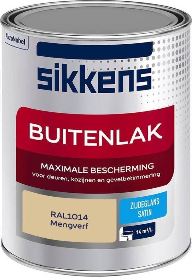 Sikkens Buitenlak Verf Zijdeglans Mengkleur RAL1014 1L