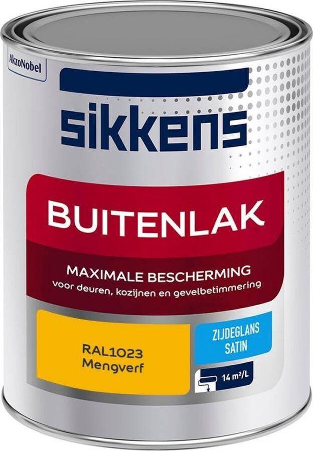 Sikkens Buitenlak Verf Zijdeglans Mengkleur RAL1023 1L
