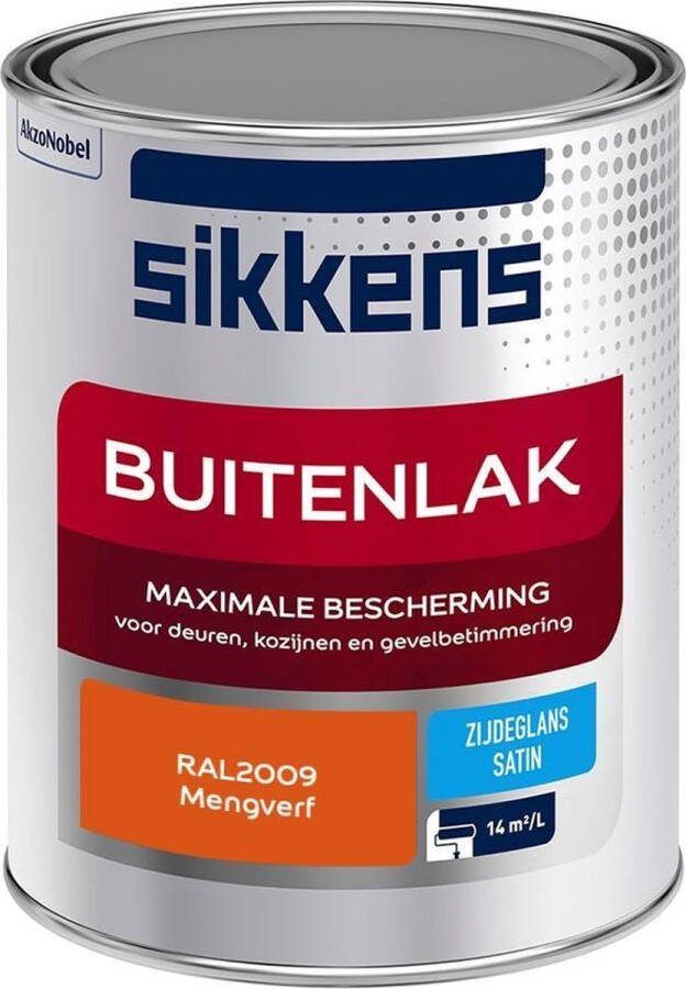 Sikkens Buitenlak Verf Zijdeglans Mengkleur RAL2009 1L