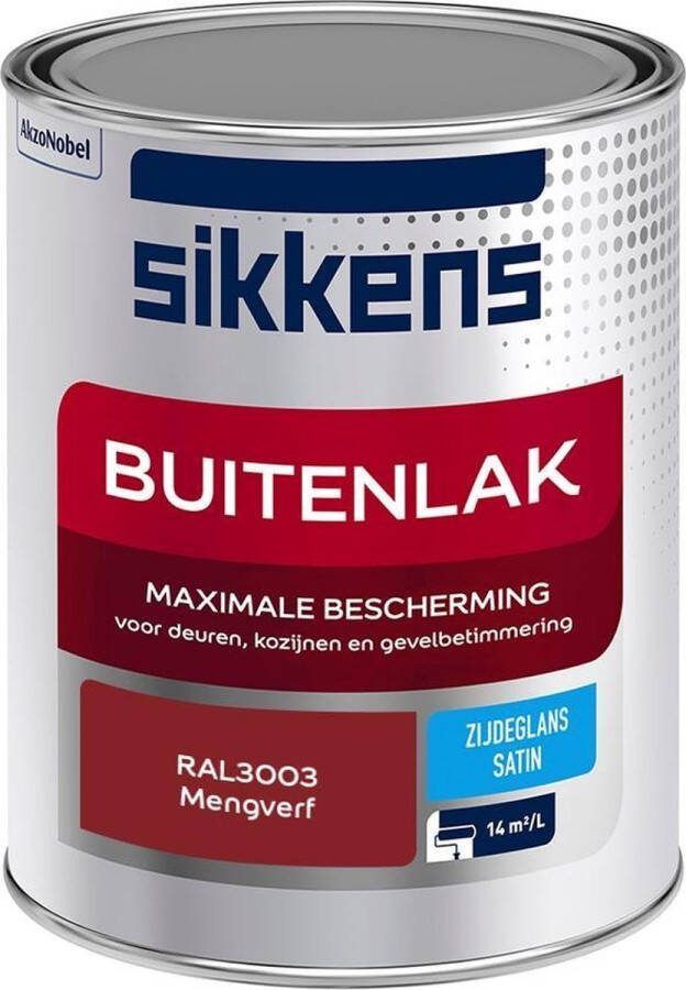 Sikkens Buitenlak Verf Zijdeglans Mengkleur RAL3003 1L