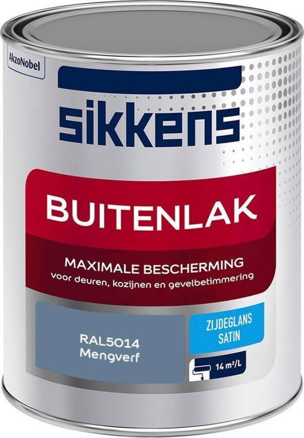 Sikkens Buitenlak Verf Zijdeglans Mengkleur RAL5014 1L
