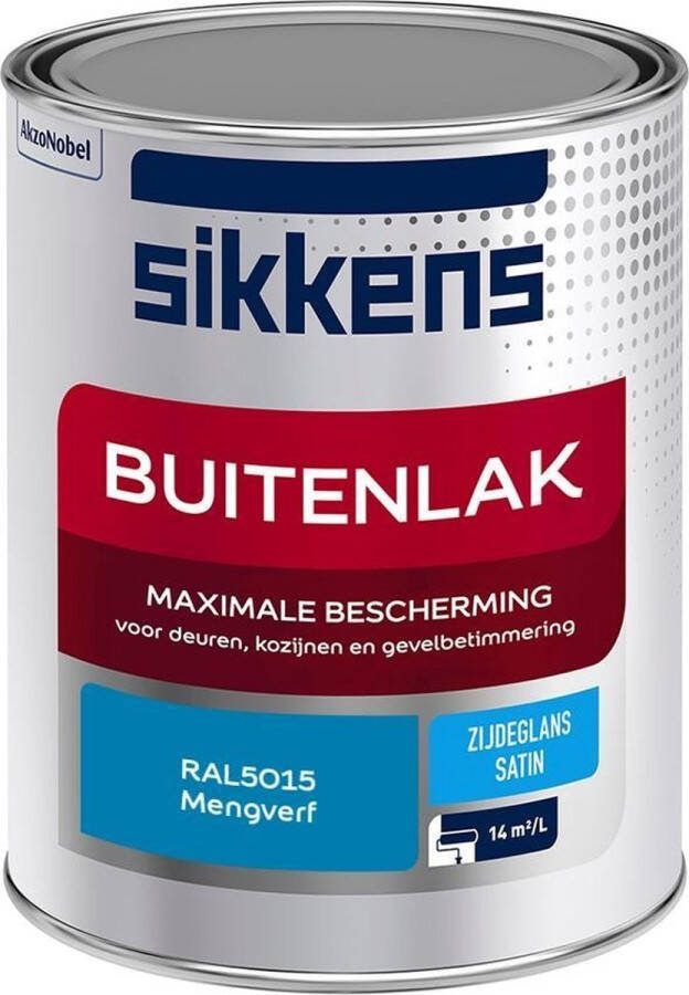 Sikkens Buitenlak Verf Zijdeglans Mengkleur RAL5015 1L