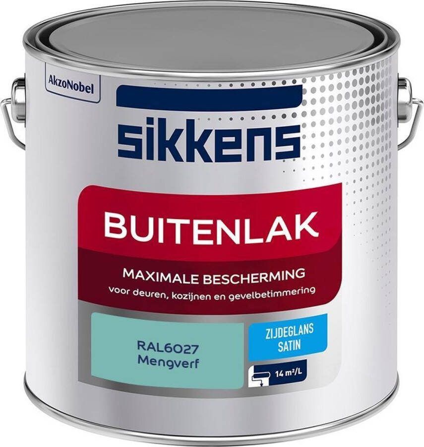Sikkens Buitenlak Verf Zijdeglans Mengkleur RAL6027 2.5L