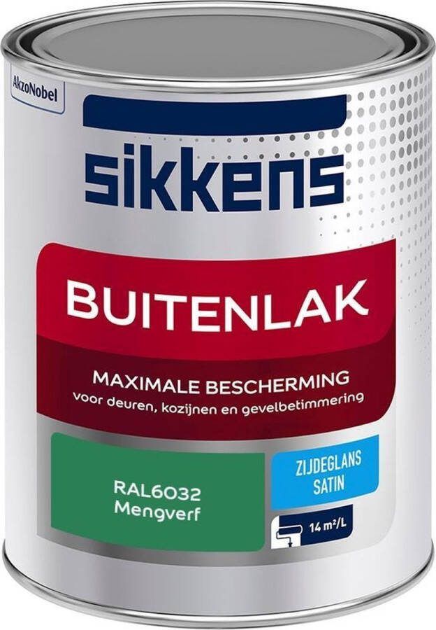 Sikkens Buitenlak Verf Zijdeglans Mengkleur RAL6032 1L