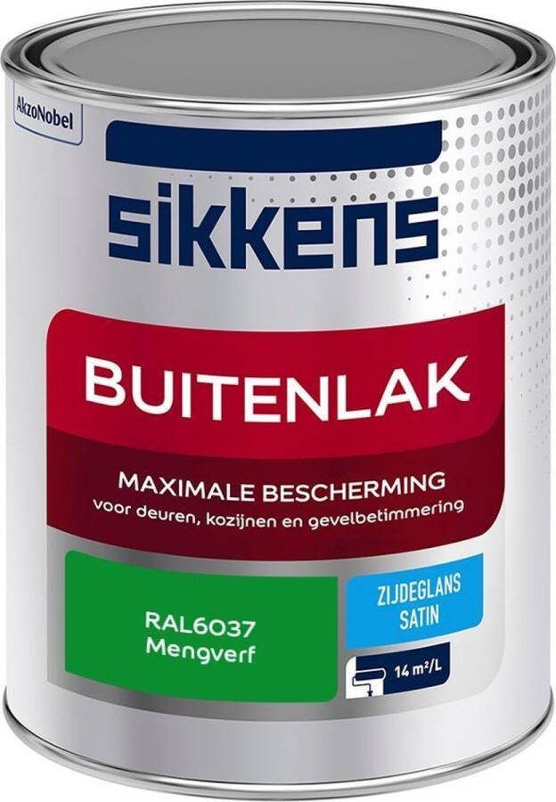 Sikkens Buitenlak Verf Zijdeglans Mengkleur RAL6037 1L