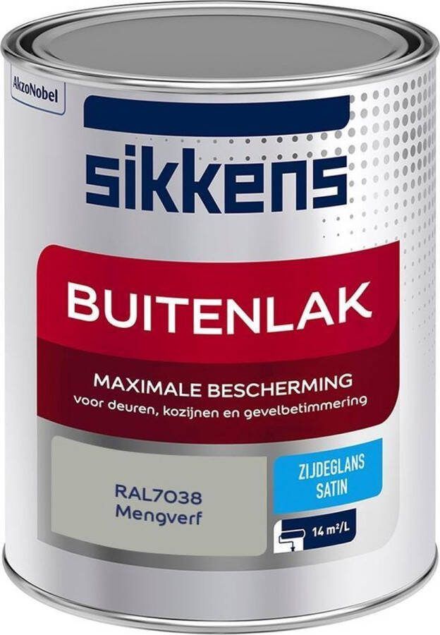 Sikkens Buitenlak Verf Zijdeglans Mengkleur RAL7038 1L