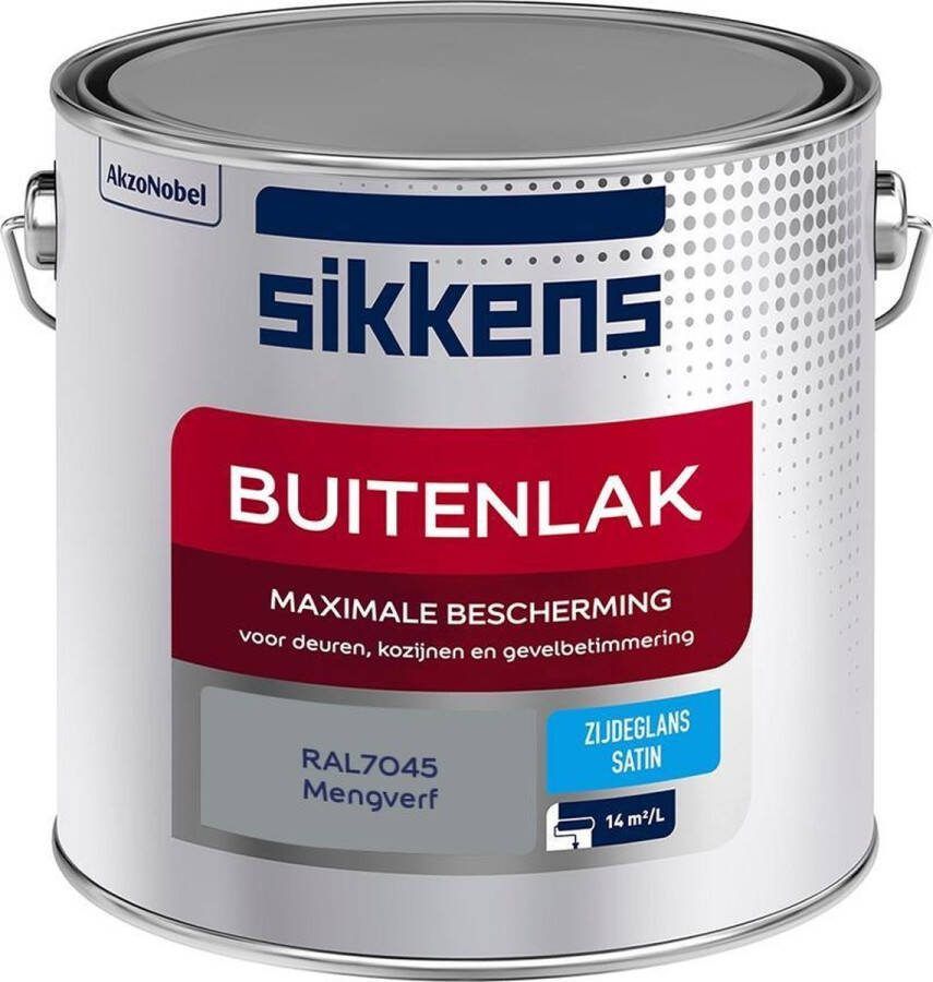 Sikkens Buitenlak Verf Zijdeglans Mengkleur RAL7045 2.5L