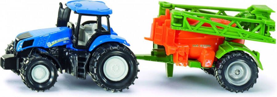 Siku New Holland Tractor Met Amazone Landbouwspuit Blauw (1668)